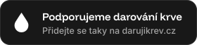 Odznak Podporujeme darování krve - tmavý